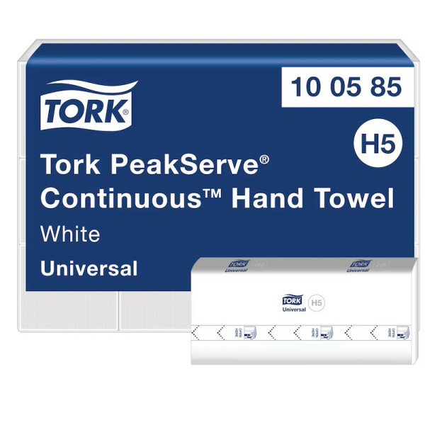 Pappershandduk 410/fp | 1-lag | Tork Uni H5 PeakServe | vit | 12st STO00082 - 2