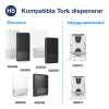 Pappershandduk 410/fp | 1-lag | Tork Uni H5 PeakServe | vit | 12st STO00082 - 5