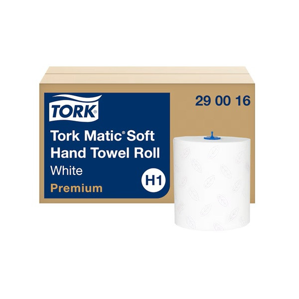 Pappershandduk på rulle 100m | 2-lag | Tork Pre H1 | vit | 6st SE200607 - 1