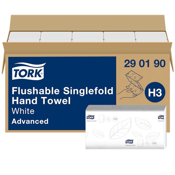 Pappershandduk spolbar 250/fp | 2-lag | Tork Adv H3 | vit | 15st STO00092 - 1