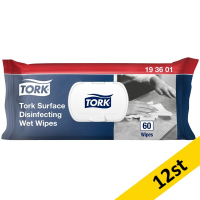 Rengöringsservetter 60/fp | Tork alkoholfri | 12st SE200093