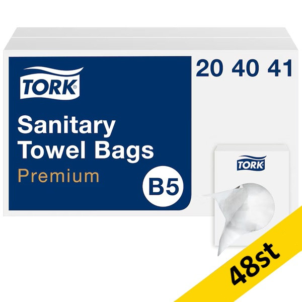 Sanitetspåse 25/fp | Tork B5 | vit | 48st SE200924 - 2