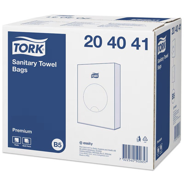 Sanitetspåse 25/fp | Tork B5 | vit STO00009 - 2