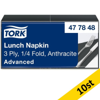 Servetter 150/fp | 3-lag | Tork Lunch | antracit | 10st SE200317