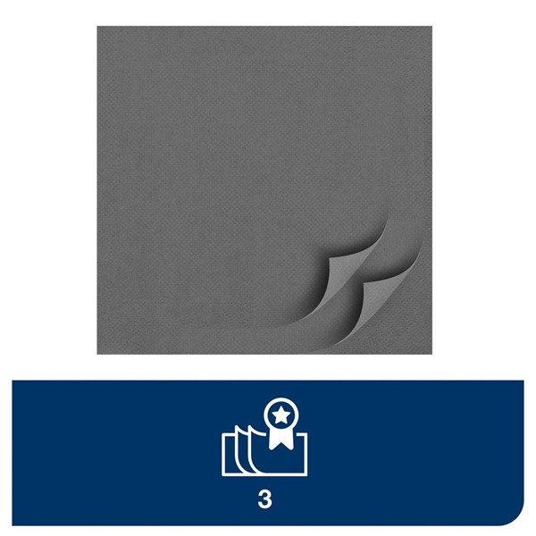 Servetter 150/fp | 3-lag | Tork Lunch | antracit SE200316 - 3