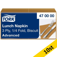 Servetter 150/fp | 3-lag | Tork Lunch | beige | 10st SE200314