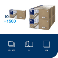 Servetter 150/fp | 3-lag | Tork Lunch | beige | 10st SE200314