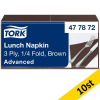 Servetter 150/fp | 3-lag | Tork Lunch | brun | 10st SE200311 - 1