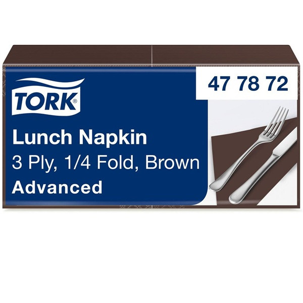 Servetter 150/fp | 3-lag | Tork Lunch | brun SE200310 - 1