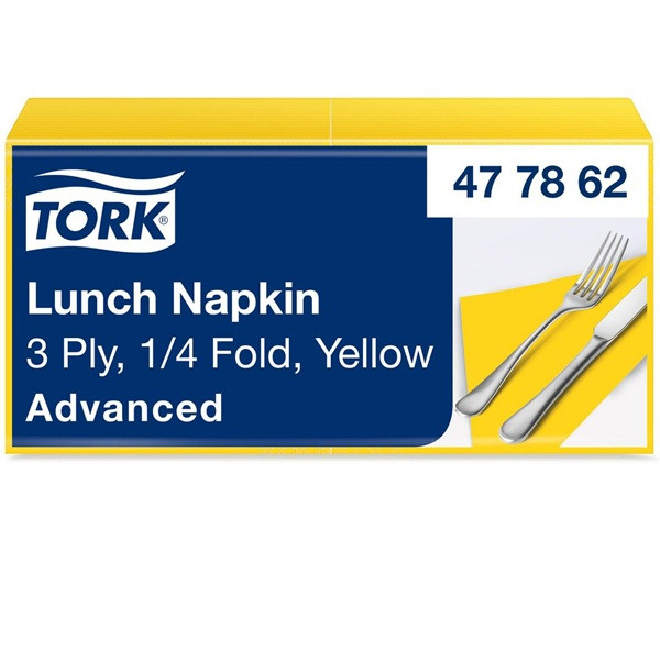Servetter 150/fp | 3-lag | Tork Lunch | gul SE200301 - 1