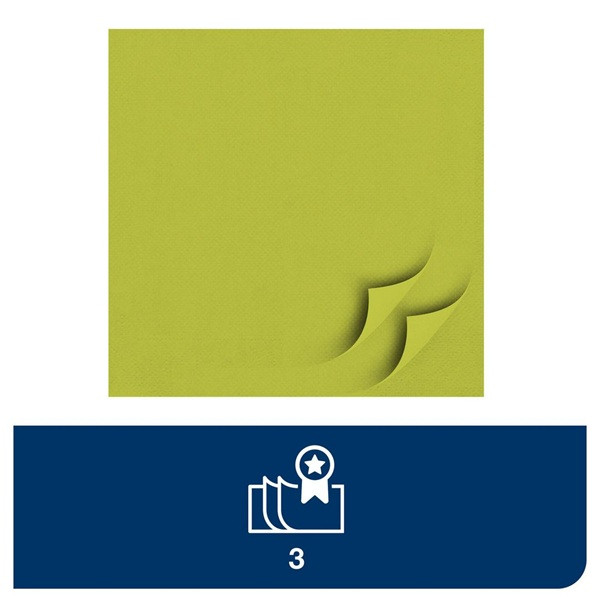 Servetter 150/fp | 3-lag | Tork Lunch | limegrön | 10st SE200299 - 3