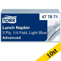 Servetter 150/fp | 3-lag | Tork Lunch | ljusblå | 10st SE200293