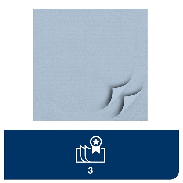 Servetter 150/fp | 3-lag | Tork Lunch | ljusblå | 10st SE200293 - 3