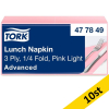 Servetter 150/fp | 3-lag | Tork Lunch | ljusrosa | 10st SE200296 - 1