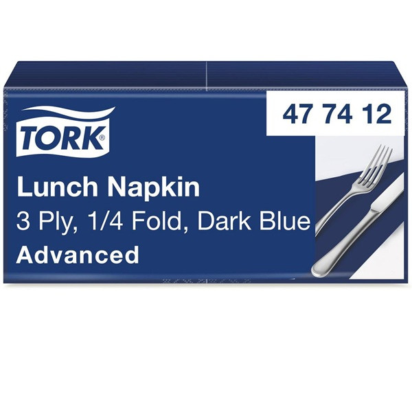 Servetter 150/fp | 3-lag | Tork Lunch | mörkblå SE200290 - 1