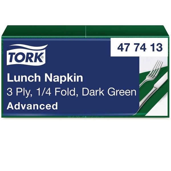 Servetter 150/fp | 3-lag | Tork Lunch | mörkgrön SE200288 - 1