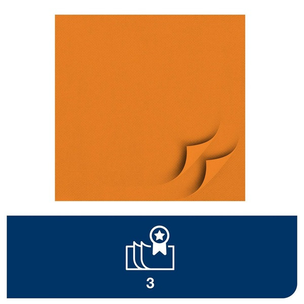 Servetter 150/fp | 3-lag | Tork Lunch | orange SE200285 - 3