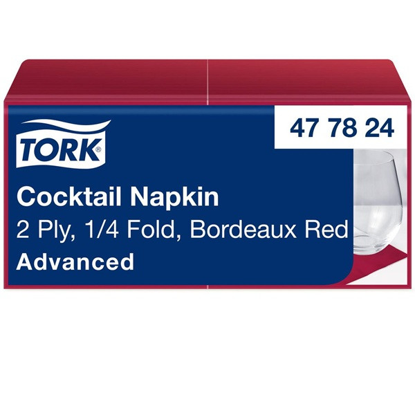 Servetter 200/fp | 2-lag | Tork Cocktail | bordeaux SE200402 - 1