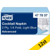 Servetter 200/fp | 2-lag | Tork Cocktail | ljusblå | 12st SE200412 - 1