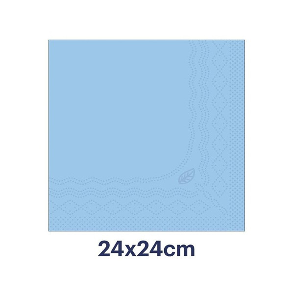 Servetter 200/fp | 2-lag | Tork Cocktail | ljusblå SE200411 - 3