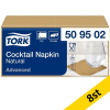 Servetter 200/fp | 2-lag | Tork Cocktail | natur | 8st SE200409 - 1