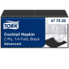 Servetter 200/fp | 2-lag | Tork Cocktail | svart SE200405 - 1