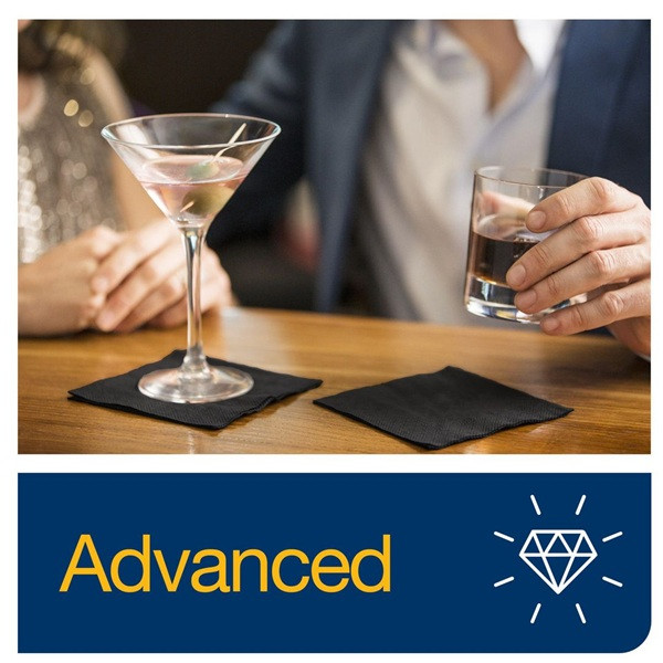 Servetter 200/fp | 2-lag | Tork Cocktail | svart SE200405 - 3