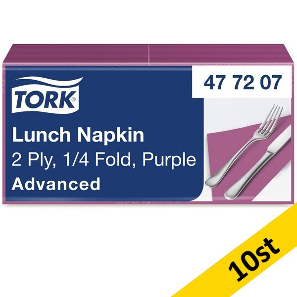 Servetter 200/fp | 2-lag | Tork Lunch | lila | 10st SE200338 - 1