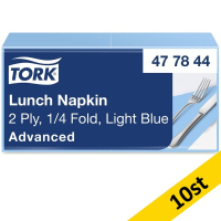 Servetter 200/fp | 2-lag | Tork Lunch | ljusblå | 10st SE200335