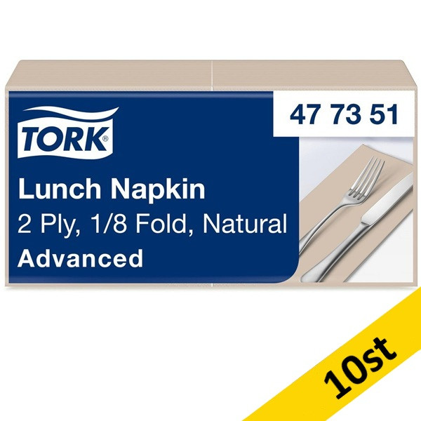 Servetter 200/fp | 2-lag | Tork Lunch | natur | 10st SE200329 - 1