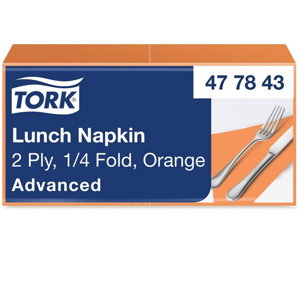 Servetter 200/fp | 2-lag | Tork Lunch | orange SE200325 - 1