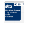 Servetter 500/fp | 1-lag | Tork Cocktail | vit SE200417 - 1