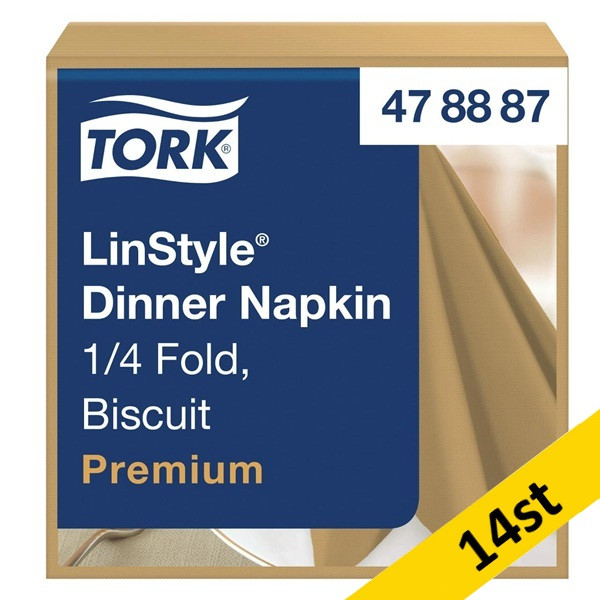 Servetter 50/fp | 1-lag | Tork LinStyle | beige | 14st SE200384 - 1
