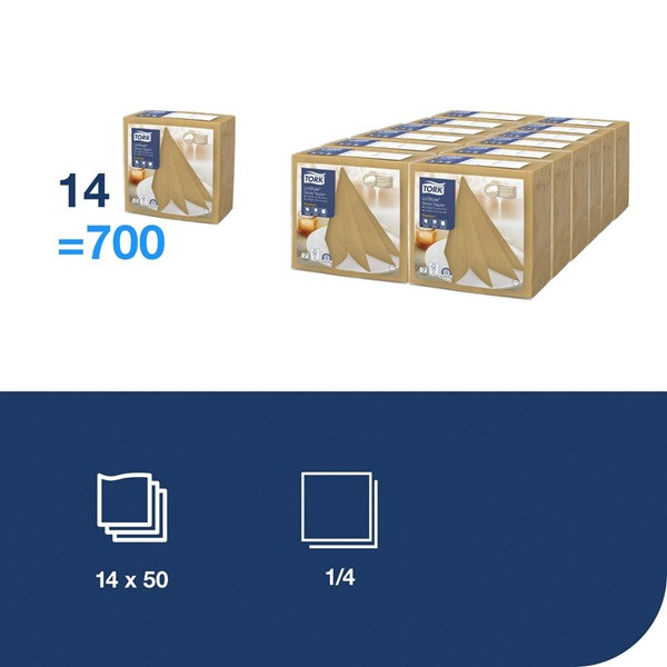 Servetter 50/fp | 1-lag | Tork LinStyle | beige SE200383 - 2