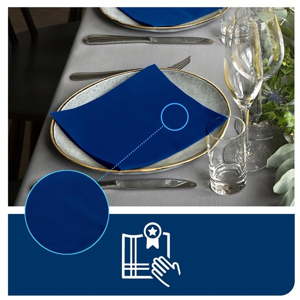 Servetter 50/fp | 1-lag | Tork LinStyle | blå SE200380 - 3