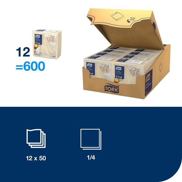Servetter 50/fp | 1-lag | Tork LinStyle | creme SE200373 - 2