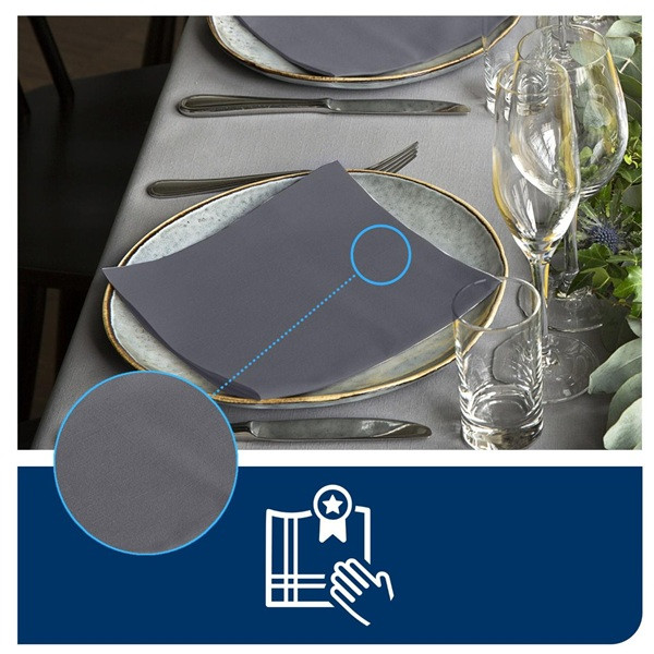 Servetter 50/fp | 1-lag | Tork LinStyle | grå | 14st SE200371 - 3