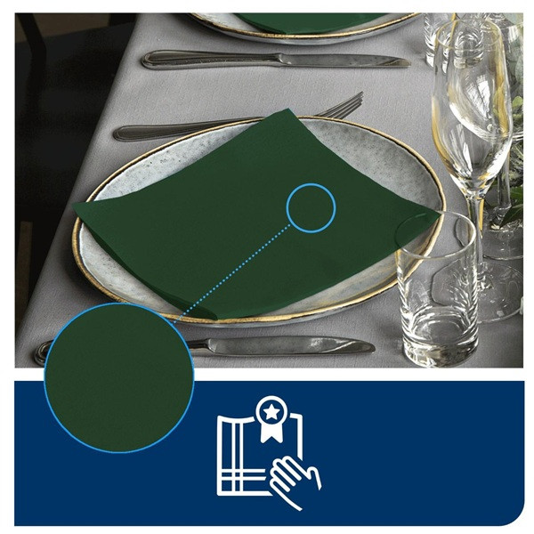 Servetter 50/fp | 1-lag | Tork LinStyle | grön | 14st SE200368 - 3