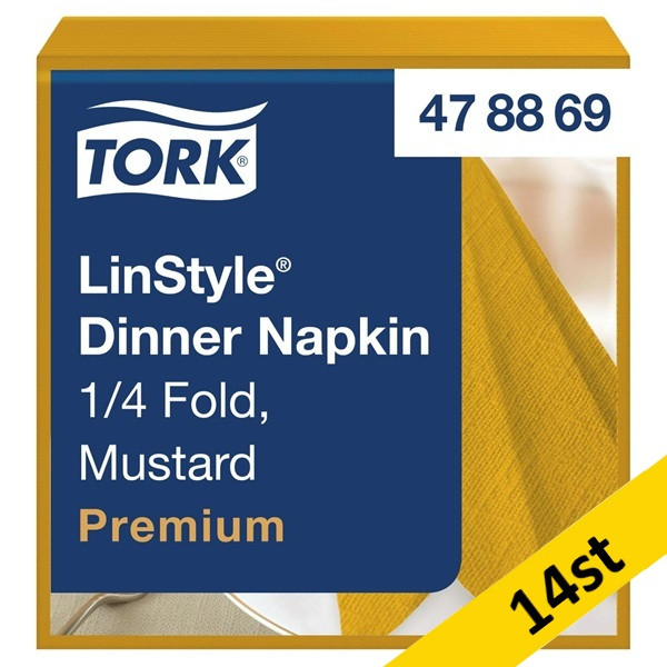 Servetter 50/fp | 1-lag | Tork LinStyle | gul | 14st SE200365 - 1