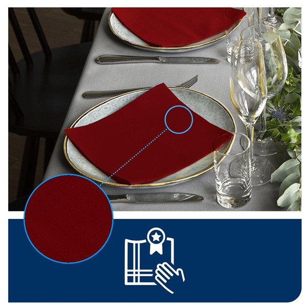 Servetter 50/fp | 1-lag | Tork LinStyle | röd | 14st SE200356 - 3