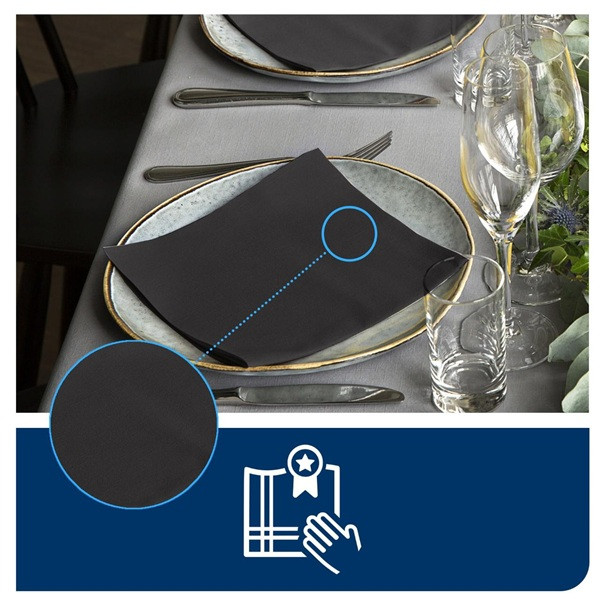 Servetter 50/fp | 1-lag | Tork LinStyle | svart | 14st SE200353 - 3