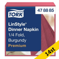 Servetter 50/fp | 1-lag | Tork LinStyle | vinröd | 14st SE200350