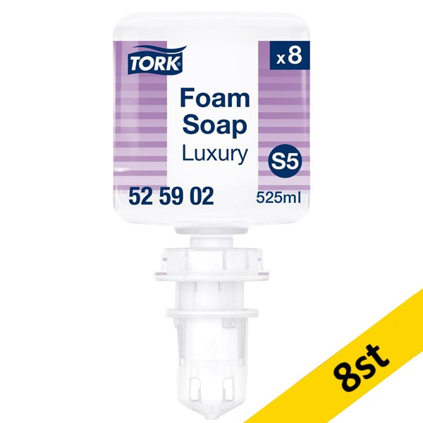 Skumtvål 525ml | Tork S5 Luxury Mini | vit | 8st SE200232 - 1
