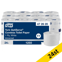 Toalettpapper 1-lag | 143m | Tork Uni T7 | vit | 24st SE200181