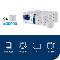 Toalettpapper 1-lag | 143m | Tork Uni T7 | vit | 24st SE200181