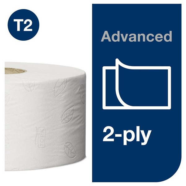 Toalettpapper 2-lag | 170m | Tork Adv T2 | vit | 12st SE200228 - 3