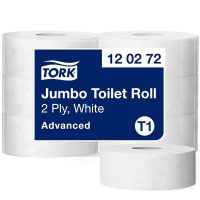 Toalettpapper 2-lag | 360m | Tork Jumbo T1 | vit | 6st STO00118