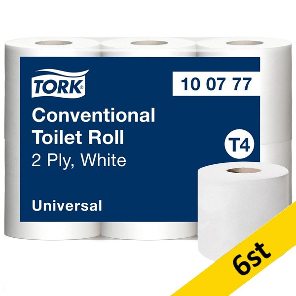 Toalettpapper 2-lag | 44m | Tork Uni T4 | vit | 6st SE200185 - 1