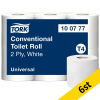 Toalettpapper 2-lag | 44m | Tork Uni T4 | vit | 6st SE200185 - 1