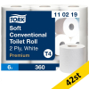 Toalettpapper 2-lag | 50m | Tork Pre T4 | vit | 42st SE200208 - 1